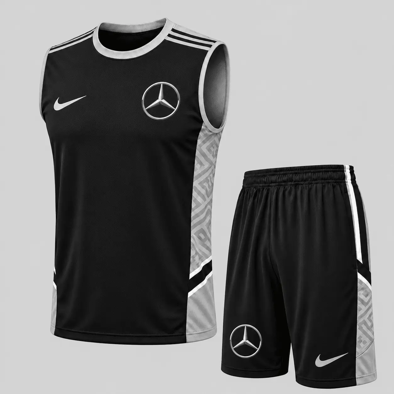 Mercedes-Benz | Paneled Tank Top & Shorts Set