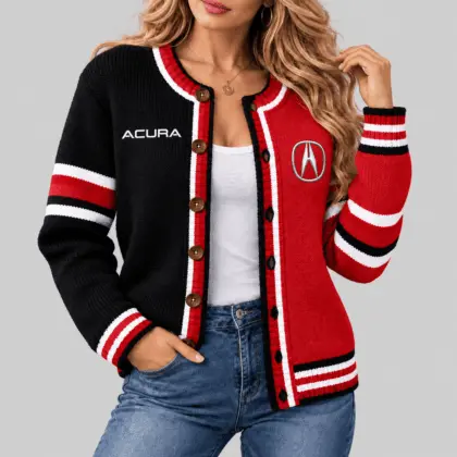 Acura | Split Panel Racing Stripe Cardigan