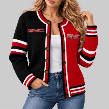 GMC | Split Panel Racing Stripe Cardigan