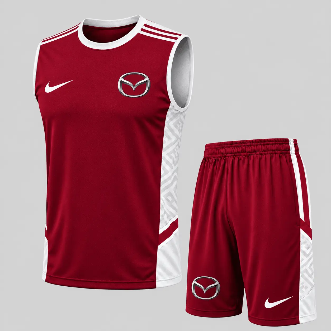 Mazda | Paneled Tank Top & Shorts Set