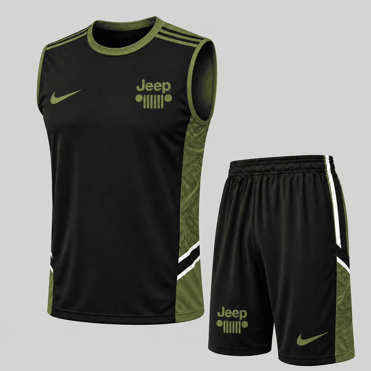 Jeep | Paneled Tank Top & Shorts Set