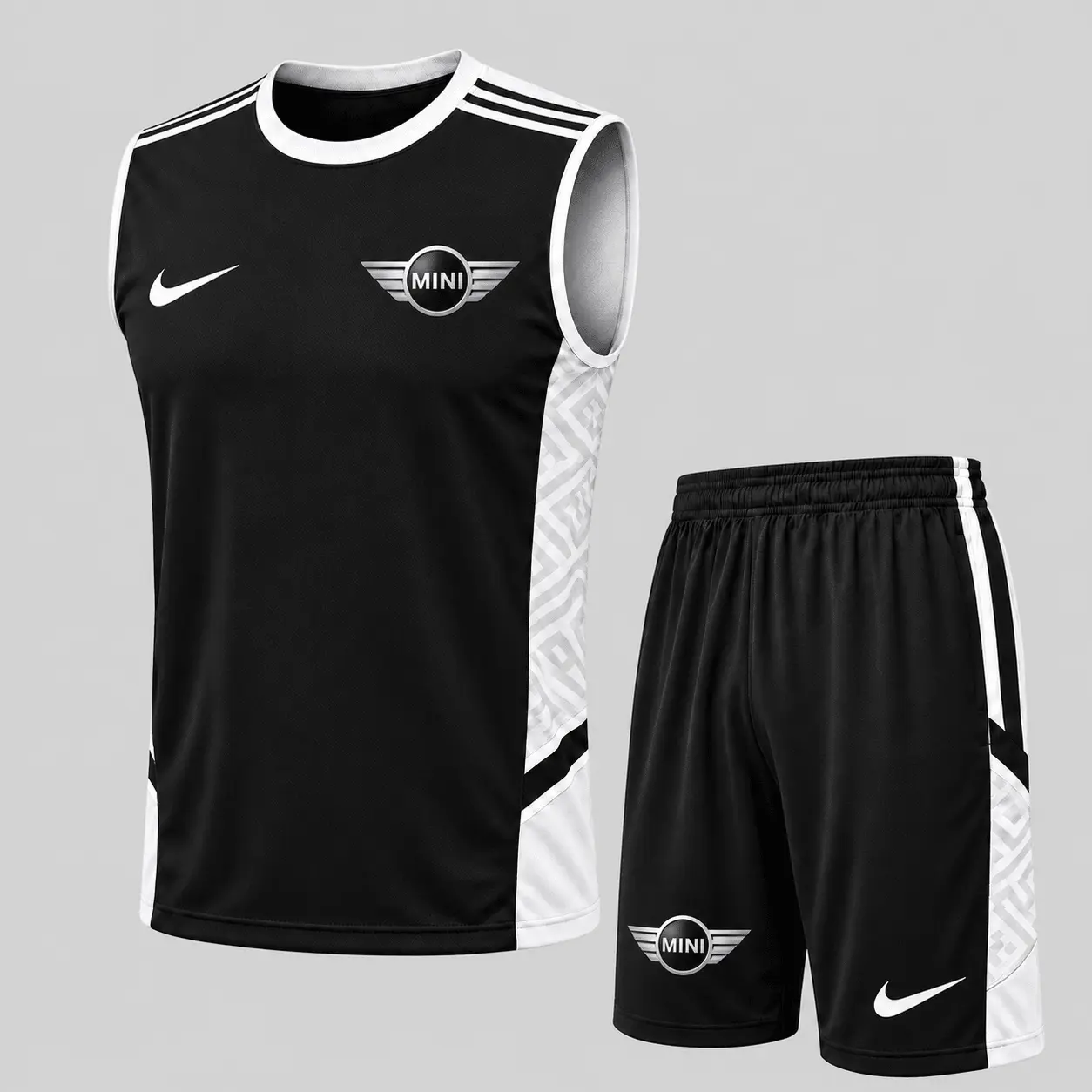 Mini | Paneled Tank Top & Shorts Set