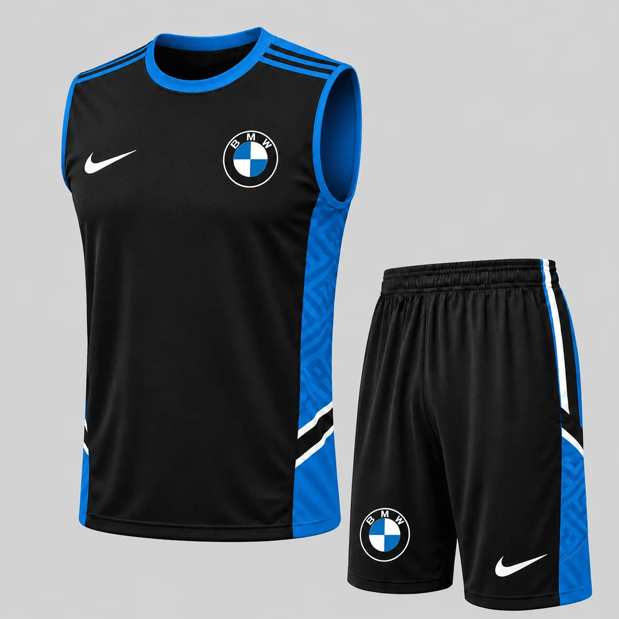 BMW | Paneled Tank Top & Shorts Set
