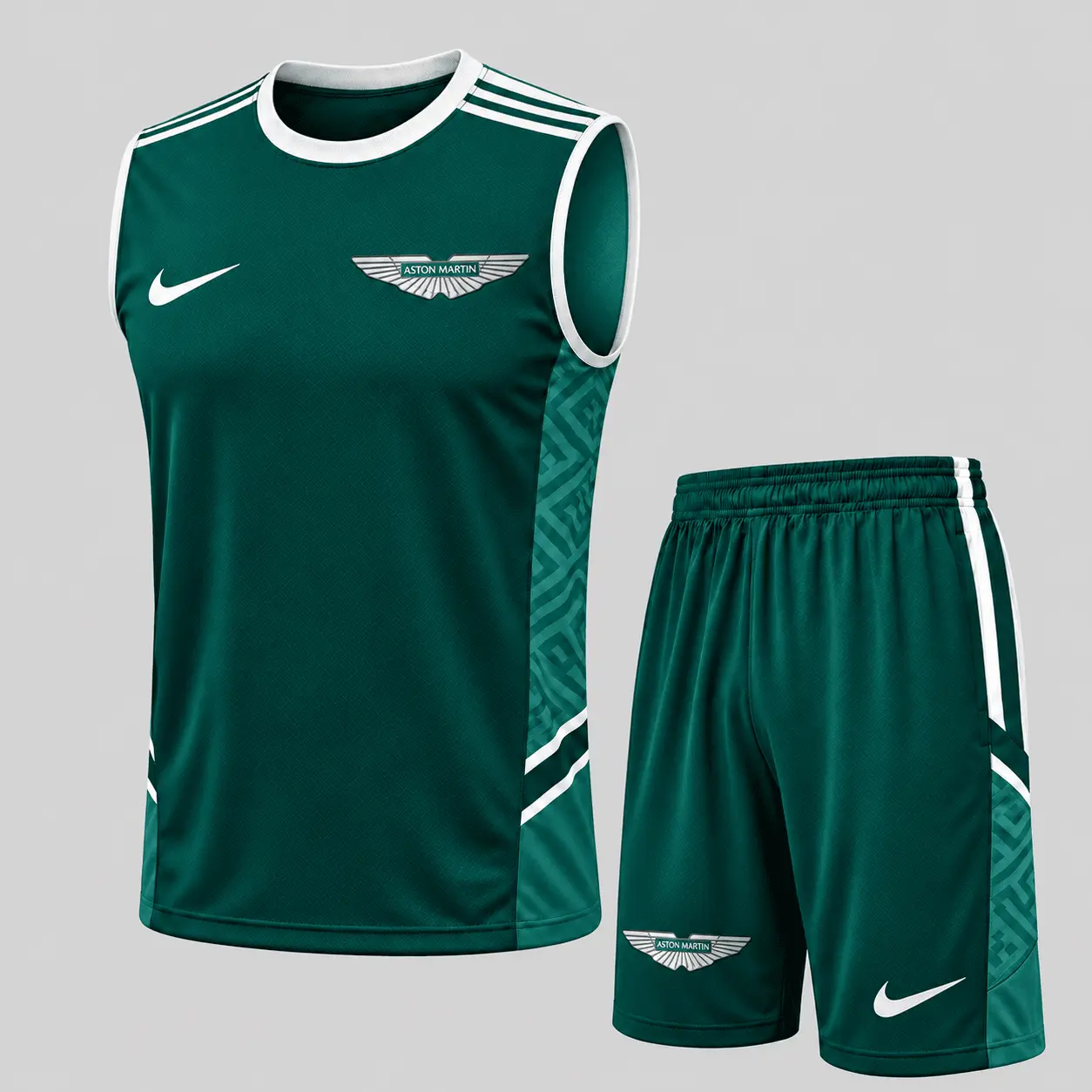 Aston Martin | Paneled Tank Top & Shorts Set