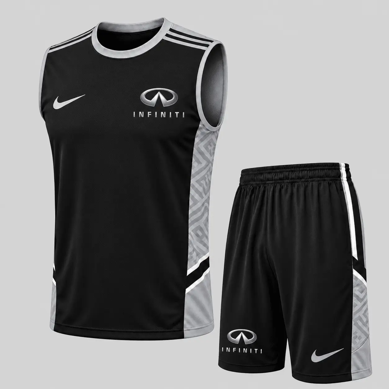 Infiniti | Paneled Tank Top & Shorts Set