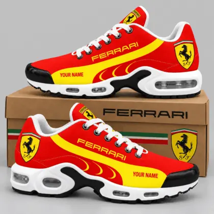 Ferrari | Sweeping Stripe Paneled Air Max Shoes