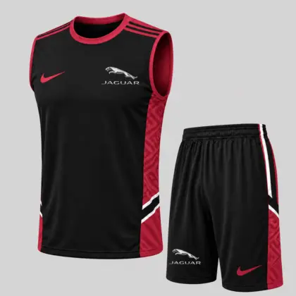 Jaguar | Paneled Tank Top & Shorts Set