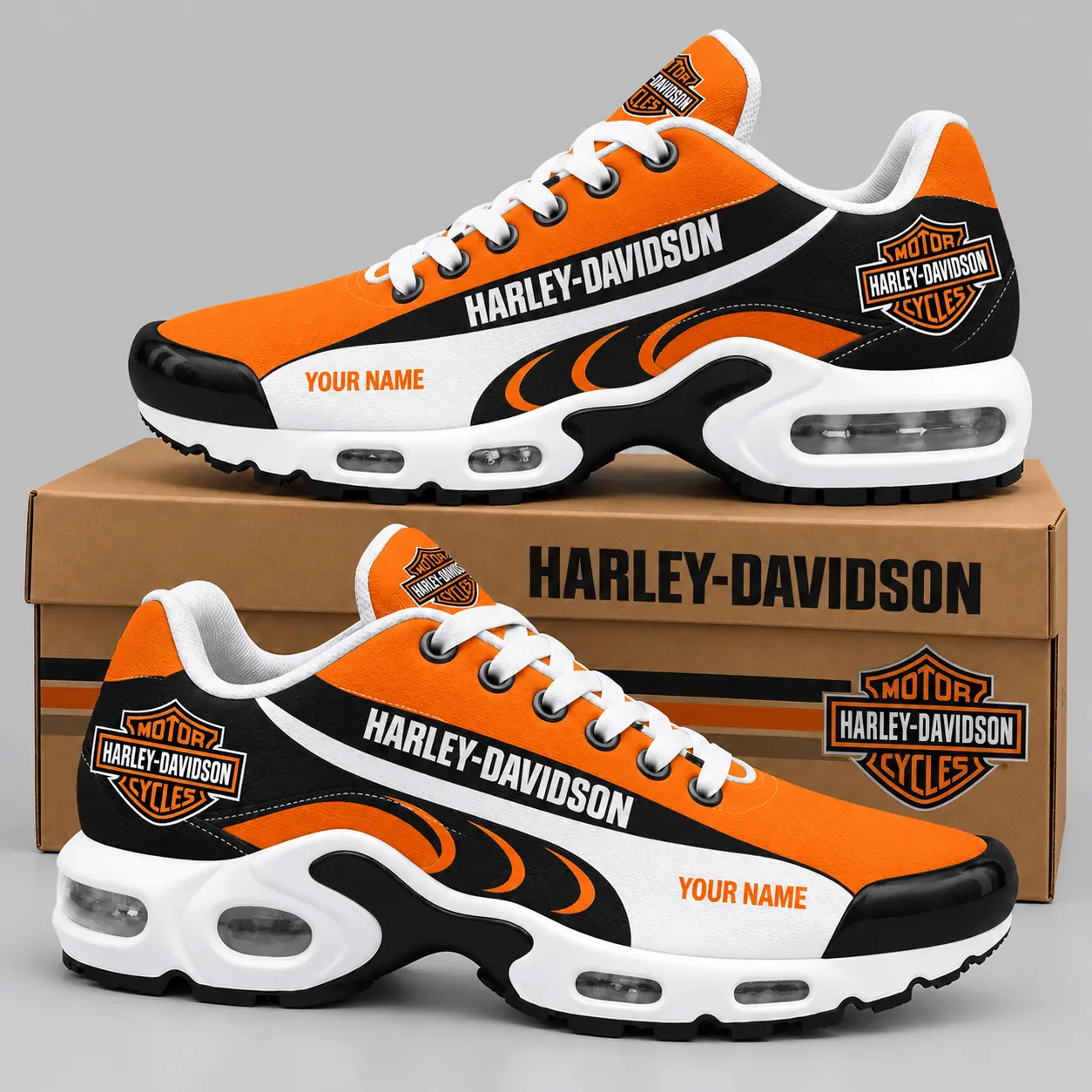Harley-Davidson | Sweeping Stripe Paneled Air Max Shoes