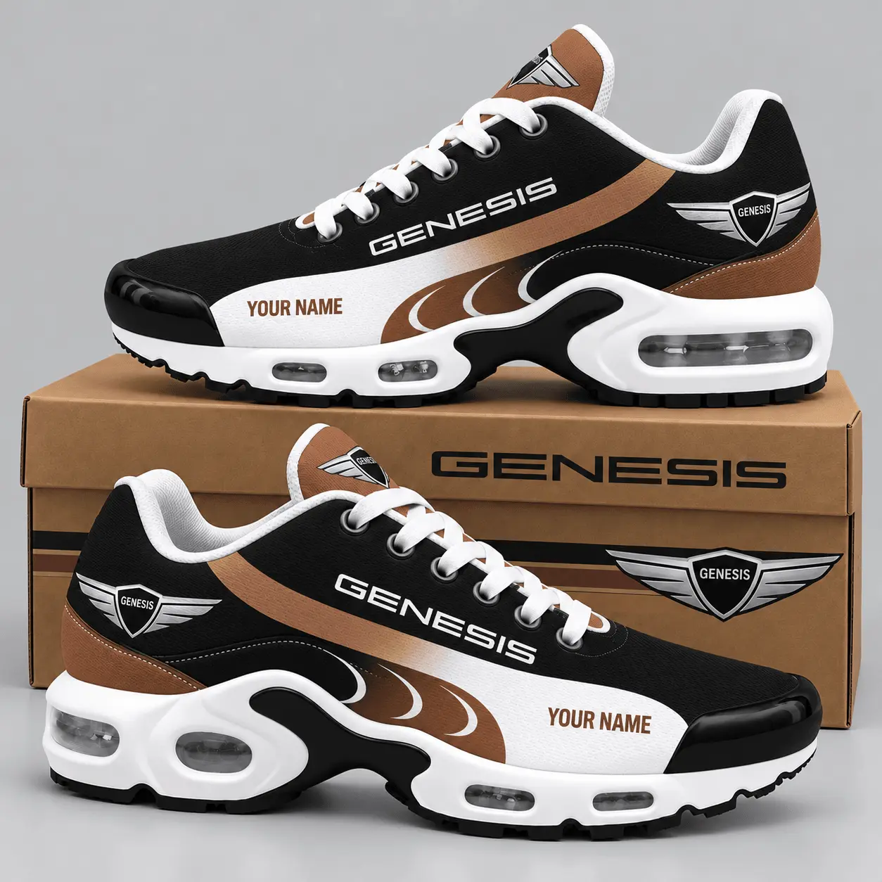 Genesis | Sweeping Stripe Paneled Air Max Shoes