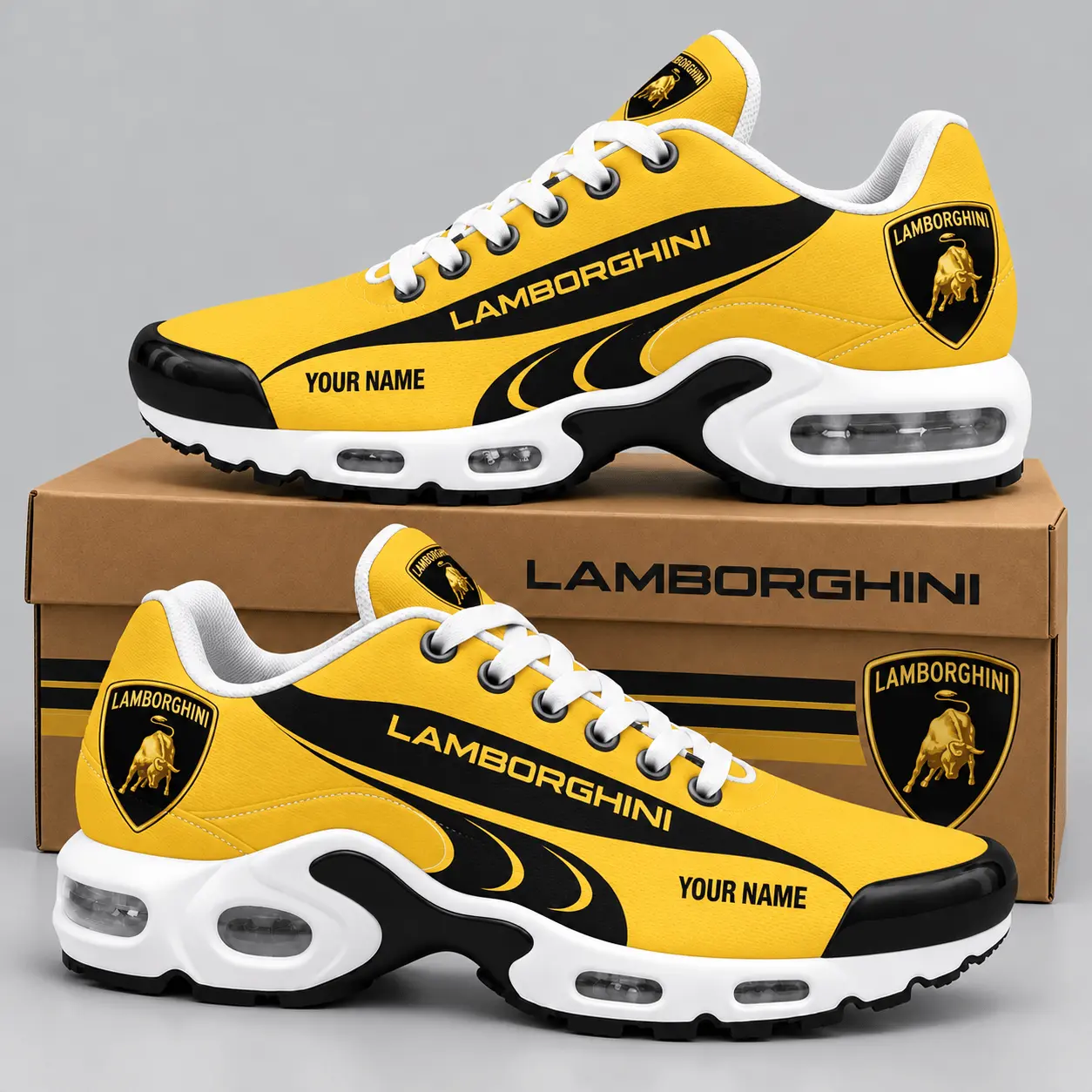 Lamborghini | Sweeping Stripe Paneled Air Max Shoes
