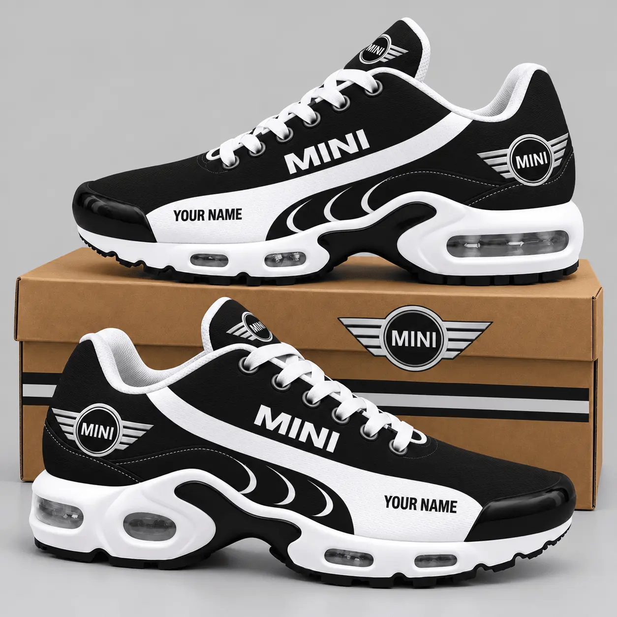 Mini | Sweeping Stripe Paneled Air Max Shoes