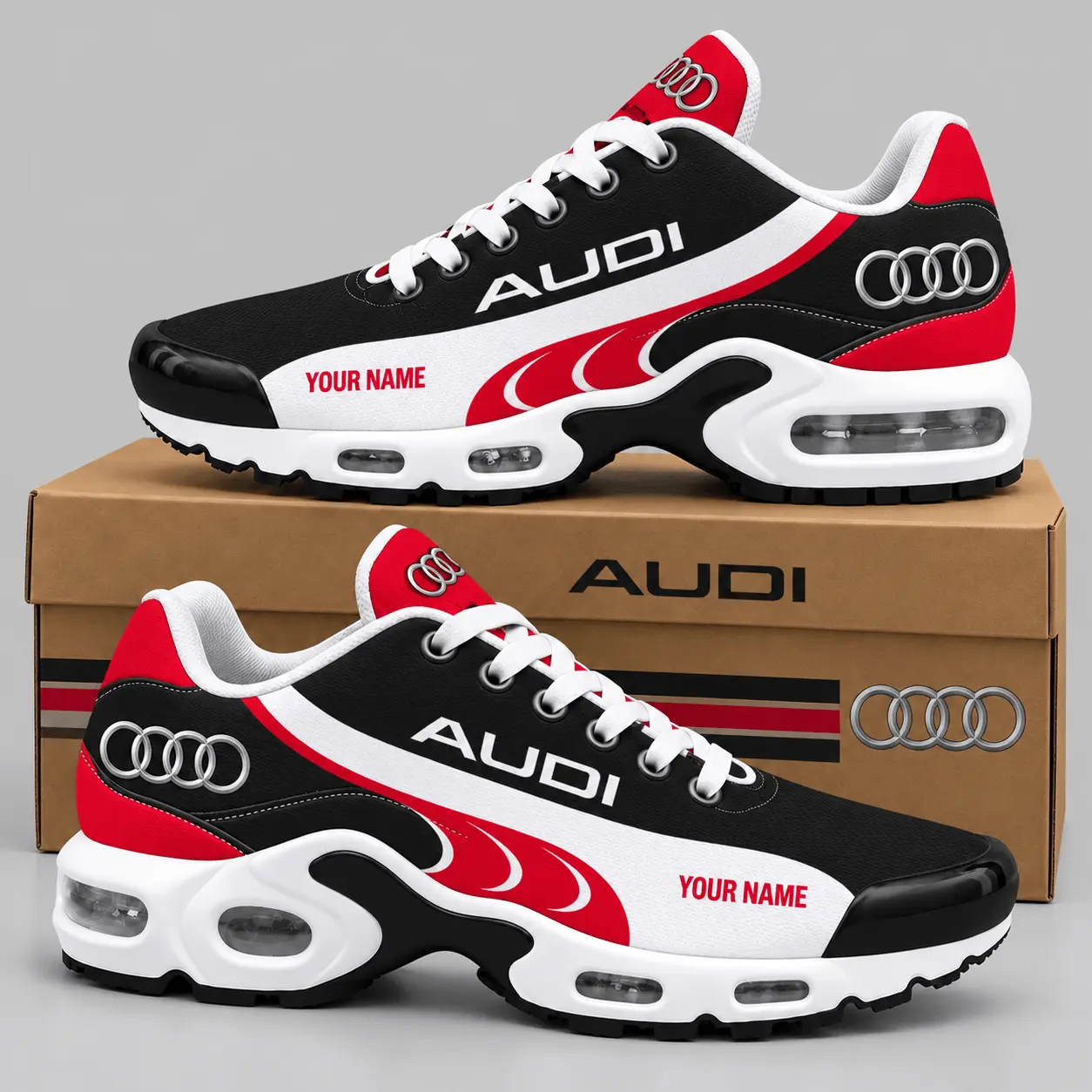 Audi | Sweeping Stripe Paneled Air Max Shoes