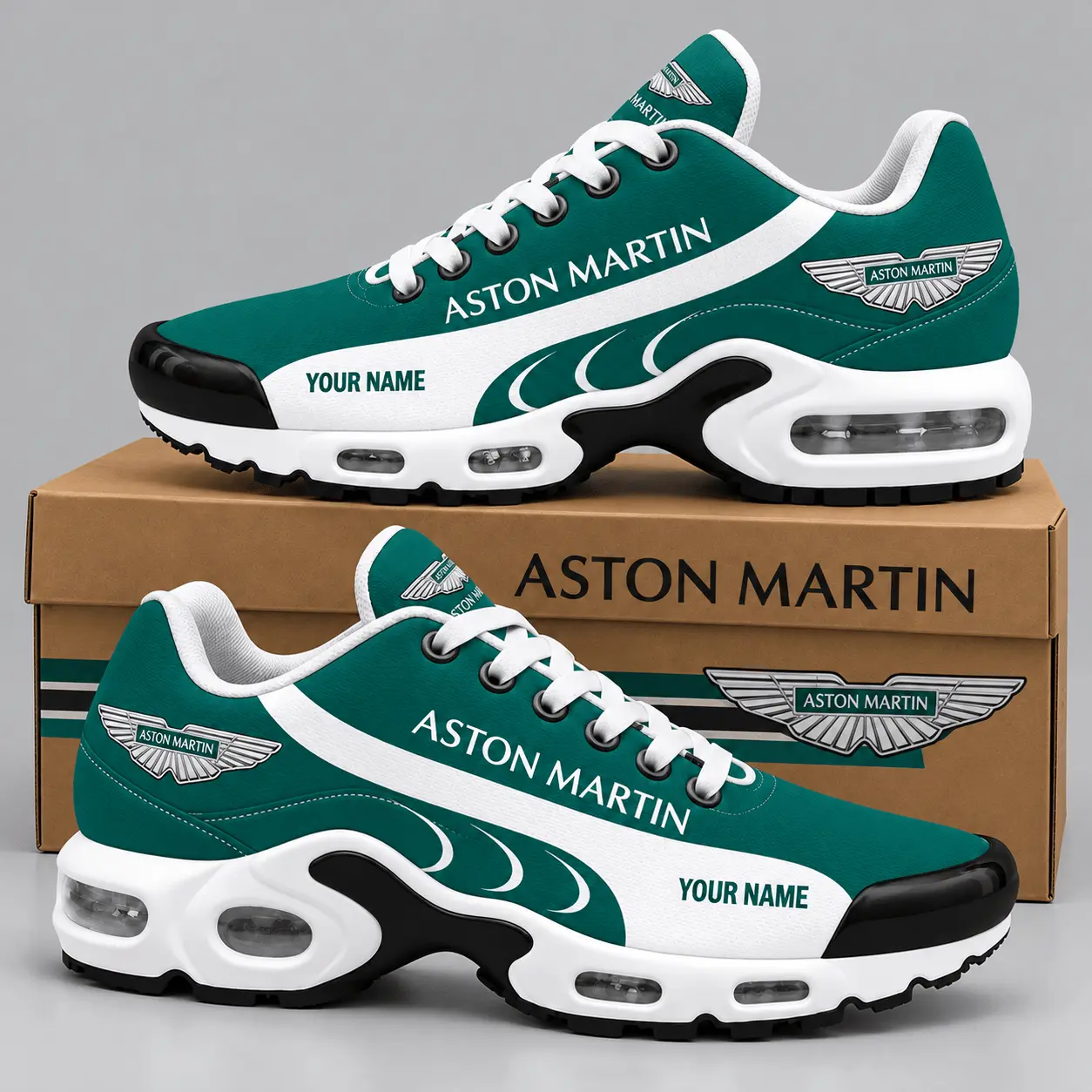 Aston Martin | Sweeping Stripe Paneled Air Max Shoes