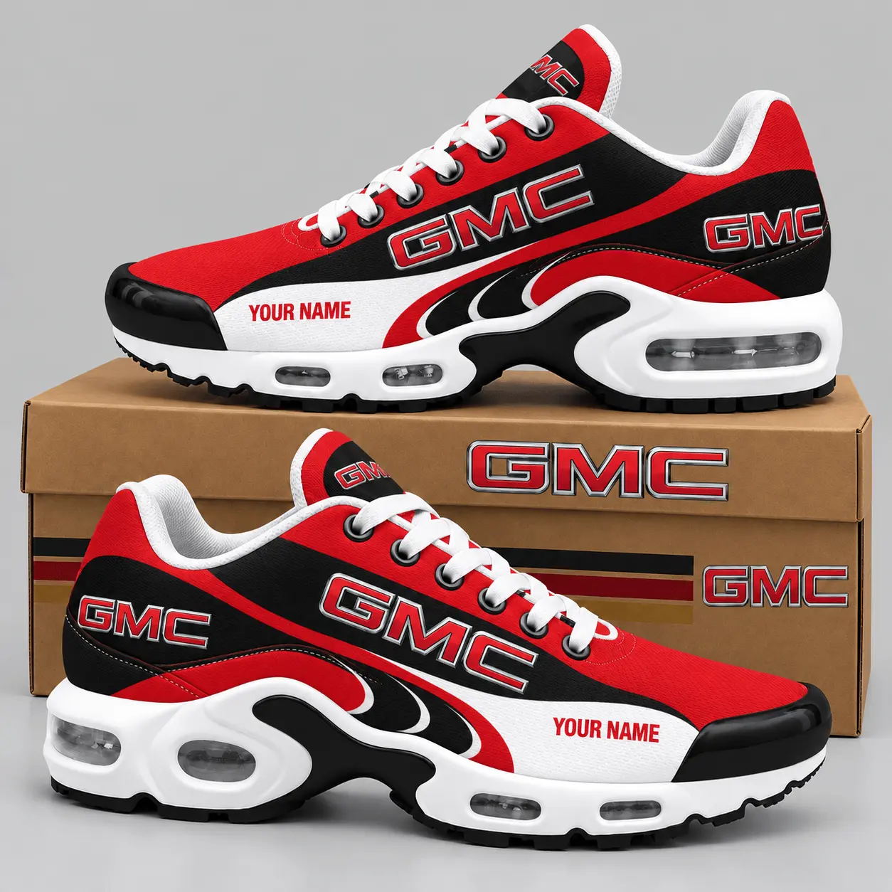 GMC | Sweeping Stripe Paneled Air Max Shoes