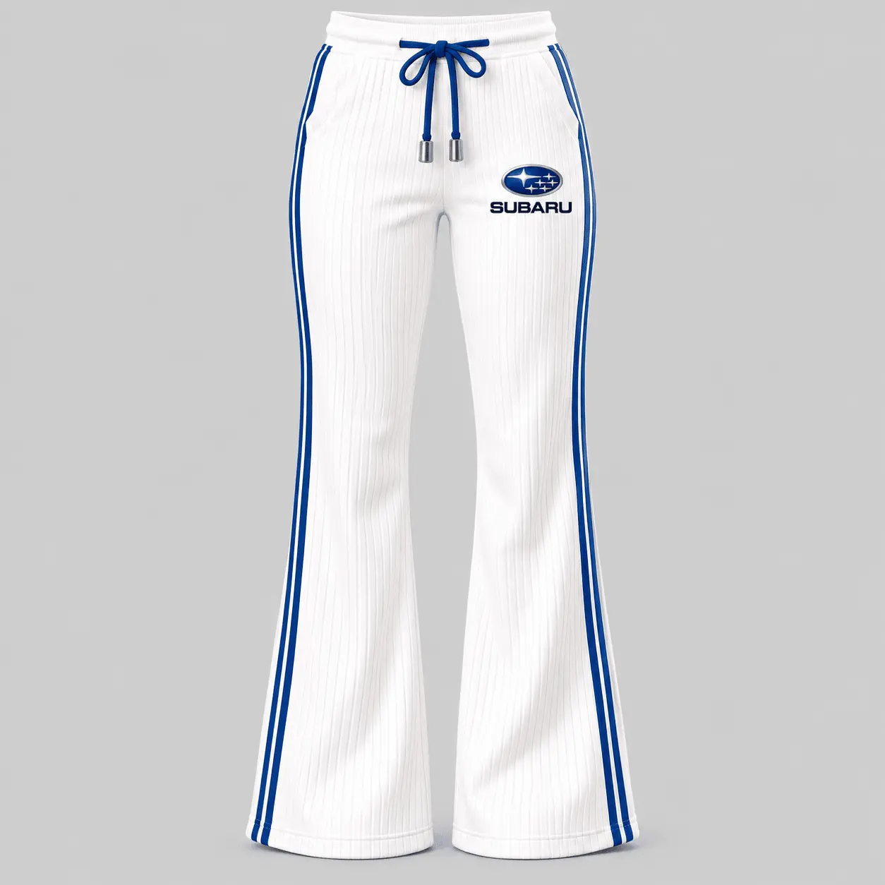 Subaru | Side-Stripe Quarter-Zip Hoodie & Flared Pants Set - Pants