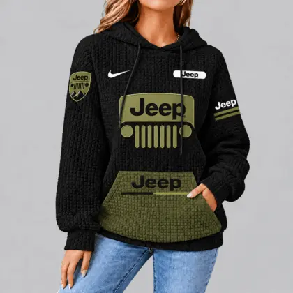 Jeep | Motorsport Emblem Unisex Waffle Hoodie