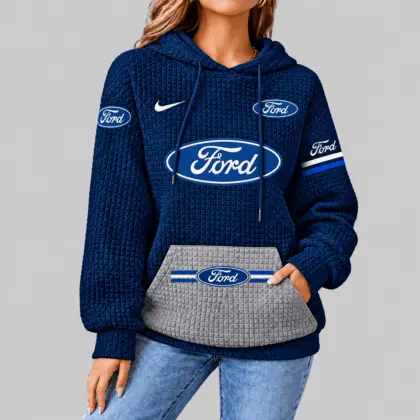 Ford | Motorsport Emblem Unisex Waffle Hoodie