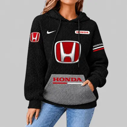 Honda | Motorsport Emblem Unisex Waffle Hoodie