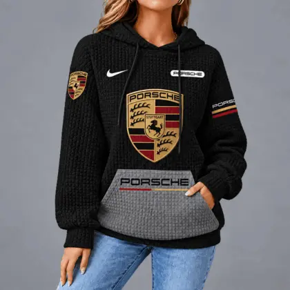 Porsche | Motorsport Emblem Unisex Waffle Hoodie