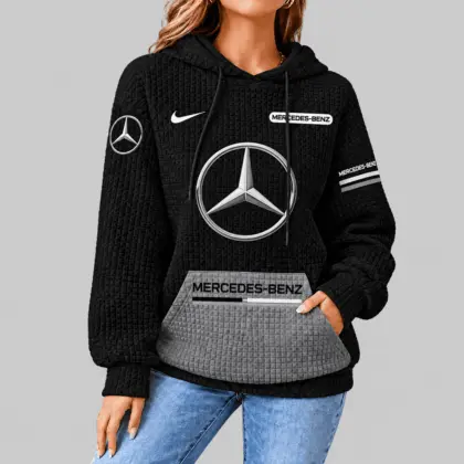 Mercedes-Benz | Motorsport Emblem Unisex Waffle Hoodie
