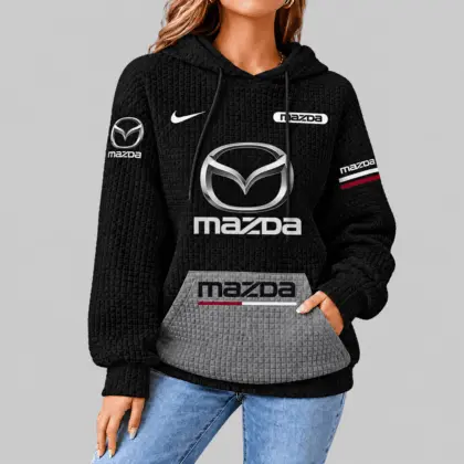 Mazda | Motorsport Emblem Unisex Waffle Hoodie