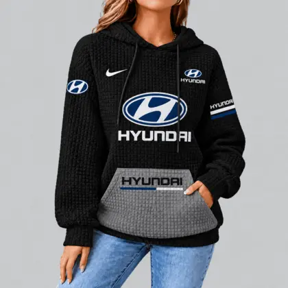 Hyundai | Motorsport Emblem Unisex Waffle Hoodie