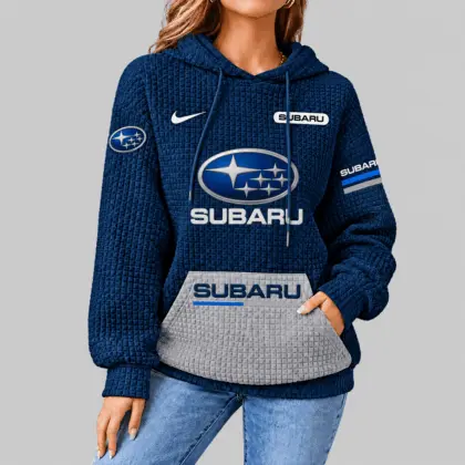 Subaru | Motorsport Emblem Unisex Waffle Hoodie