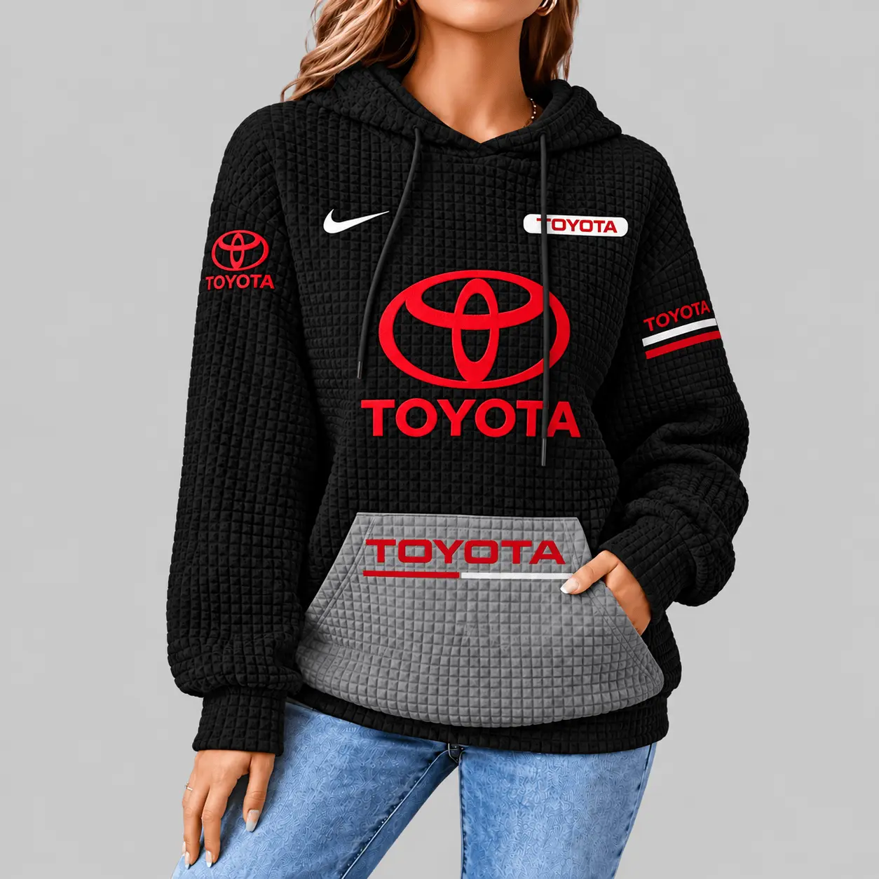 Toyota | Motorsport Emblem Unisex Waffle Hoodie