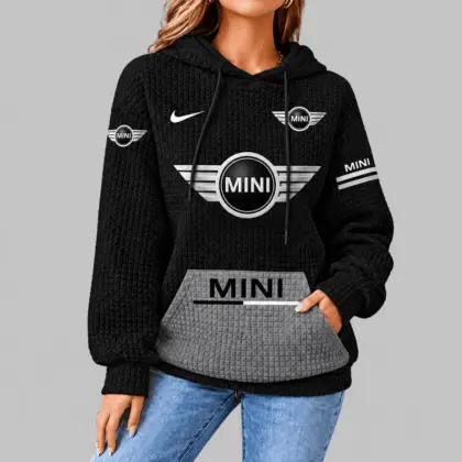 Mini | Motorsport Emblem Unisex Waffle Hoodie