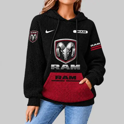 Ram | Motorsport Emblem Unisex Waffle Hoodie