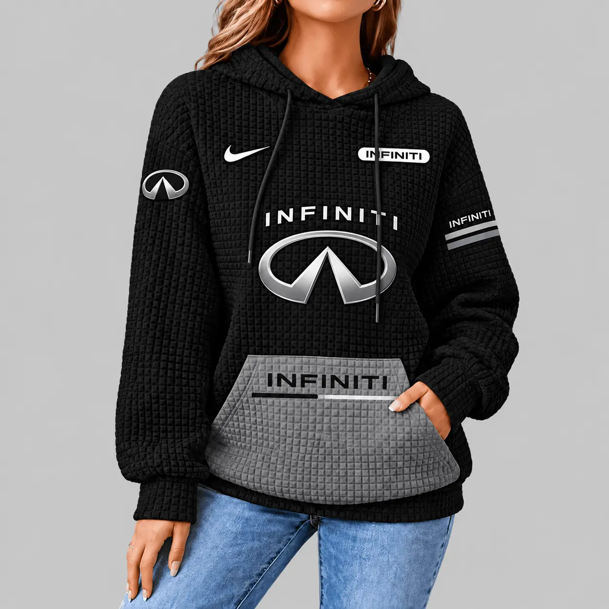 Infiniti | Motorsport Emblem Unisex Waffle Hoodie