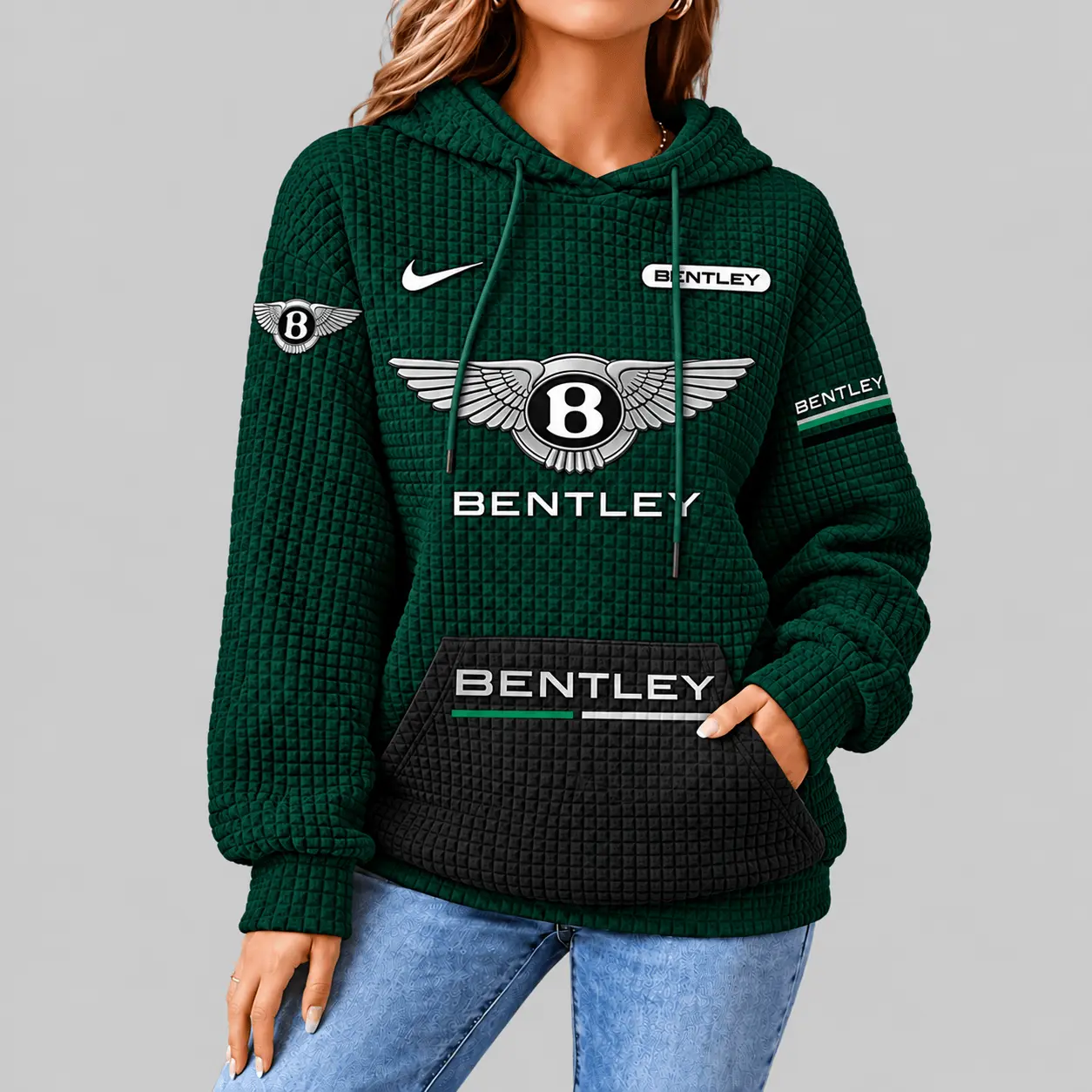 Bentley | Motorsport Emblem Unisex Waffle Hoodie