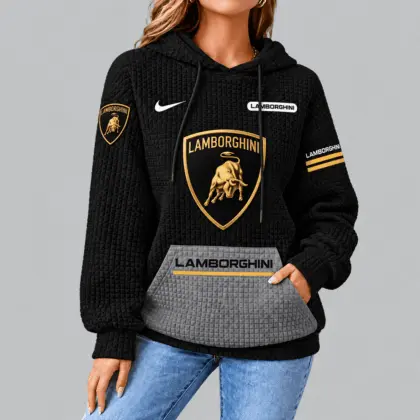 Lamborghini | Motorsport Emblem Unisex Waffle Hoodie