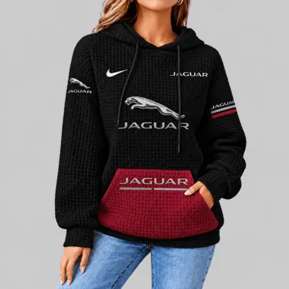 Jaguar | Motorsport Emblem Unisex Waffle Hoodie
