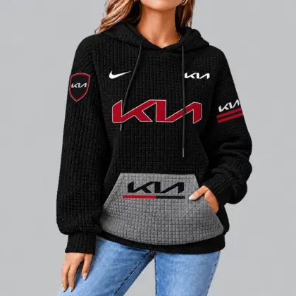 Kia | Motorsport Emblem Unisex Waffle Hoodie