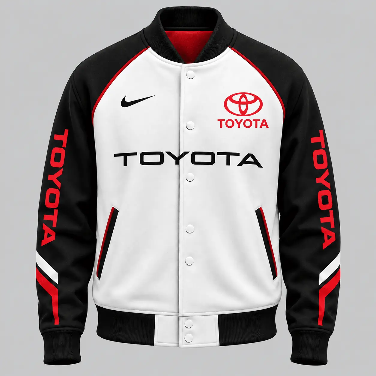 Toyota | Raglan Piped Racing Baseball Jacket