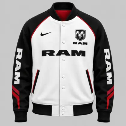 Ram | Raglan Piped Racing Baseball Jacket
