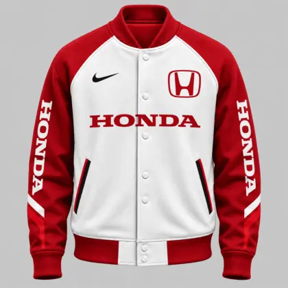 Honda | Raglan Piped Racing Baseball Jacket