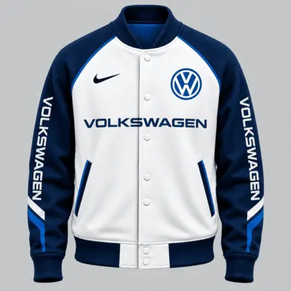 Volkswagen | Raglan Piped Racing Baseball Jacket