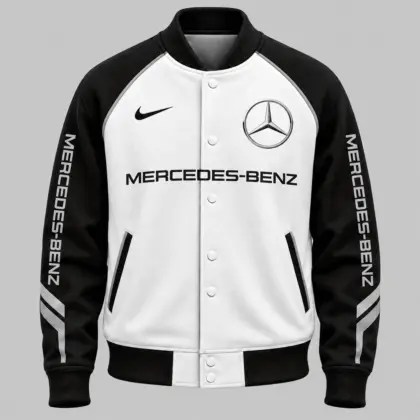 Mercedes-Benz | Raglan Piped Racing Baseball Jacket