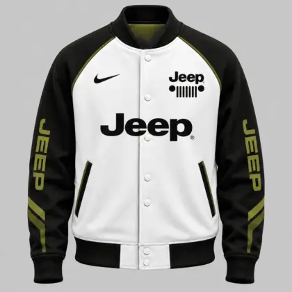 Jeep | Raglan Piped Racing Baseball Jacket