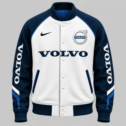 Volvo | Raglan Piped Racing Baseball Jacket