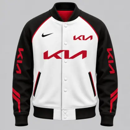 Kia | Raglan Piped Racing Baseball Jacket