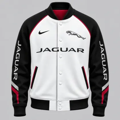 Jaguar | Raglan Piped Racing Baseball Jacket