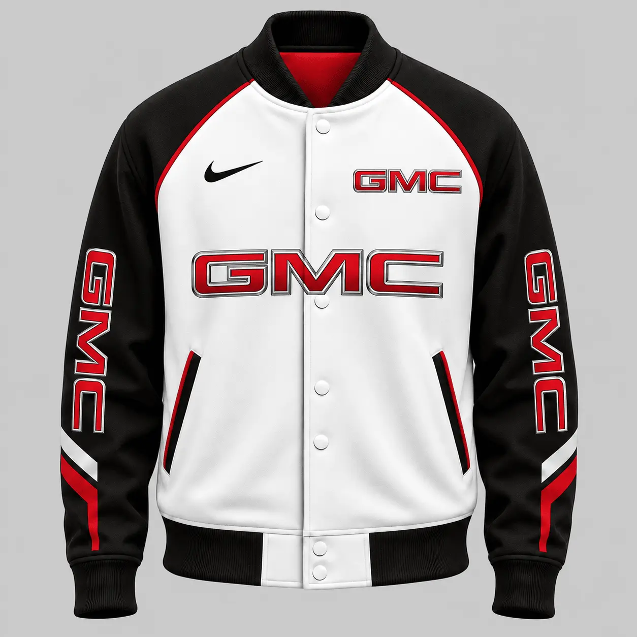 GMC | Raglan Piped Racing Baseball Jacket