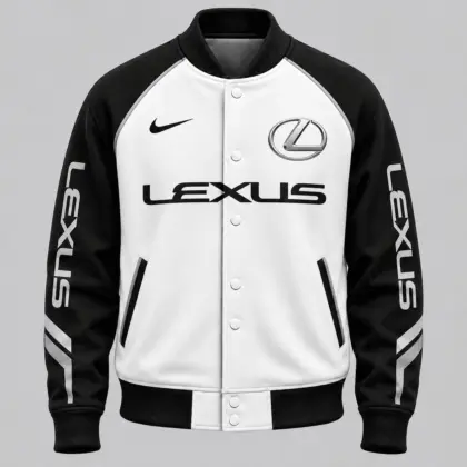 Lexus | Raglan Piped Racing Baseball Jacket