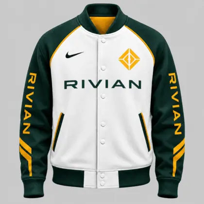 Rivian | Raglan Piped Racing Baseball Jacket