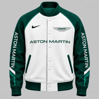 Aston Martin | Raglan Piped Racing Baseball Jacket