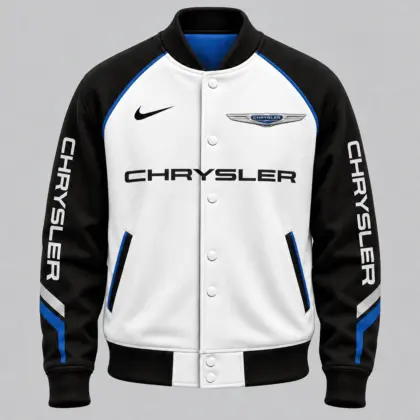 Chrysler | Raglan Piped Racing Baseball Jacket