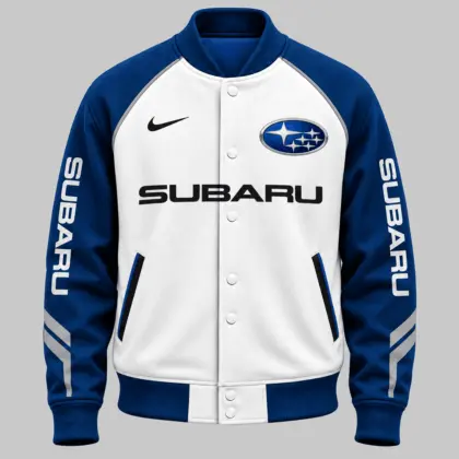Subaru | Raglan Piped Racing Baseball Jacket